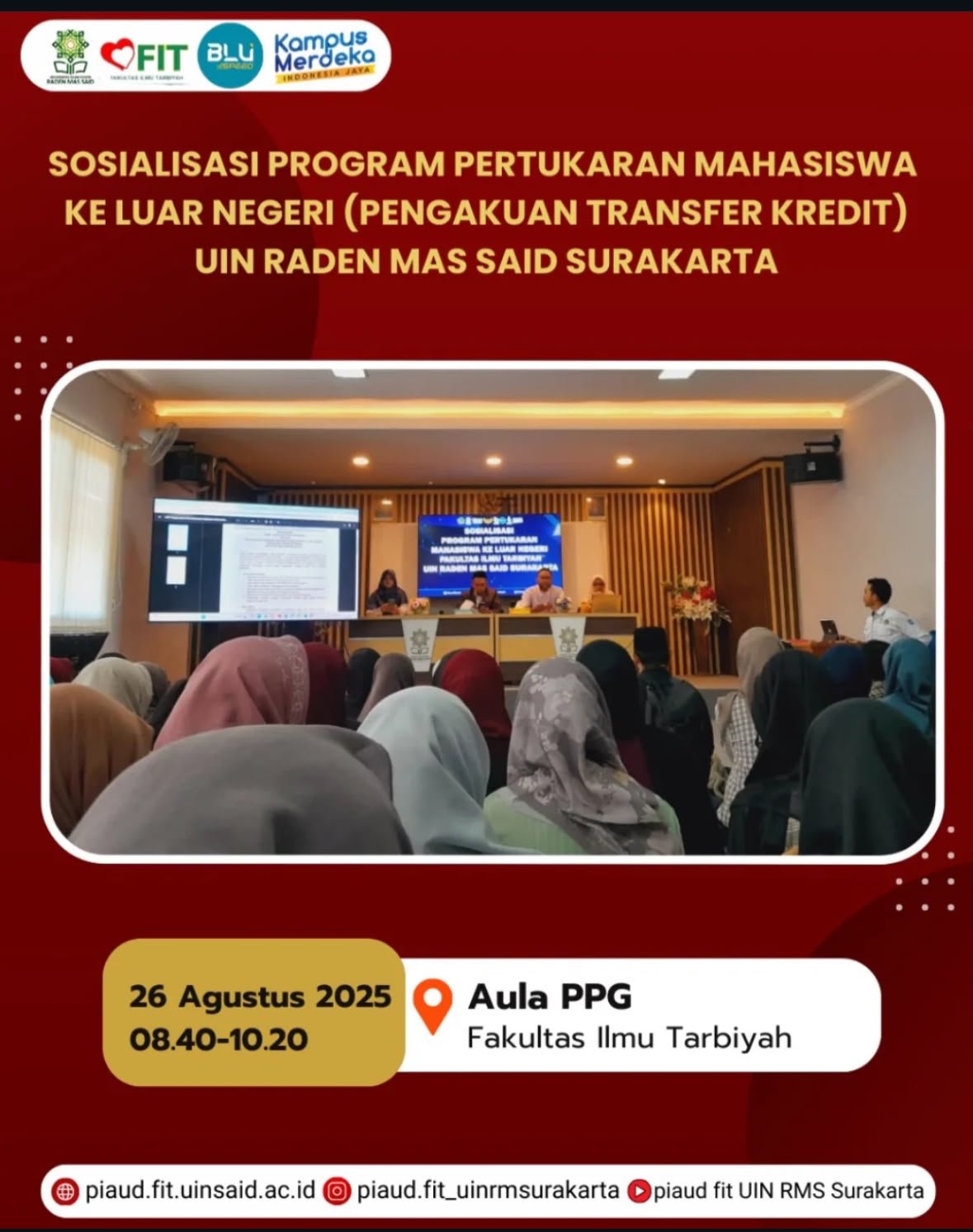 UIN Raden Mas Said Surakarta Buka Kesempatan Pertukaran Mahasiswa ke China bagi Mahasiswa PIAUD
