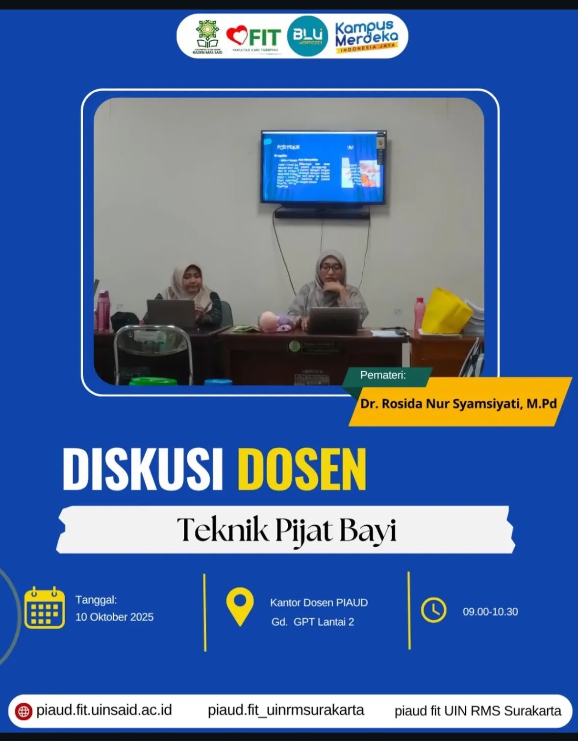 Diskusi Dosen PIAUD: Mengupas Manfaat Teknik Pijat Bayi untuk Tumbuh Kembang Optimal