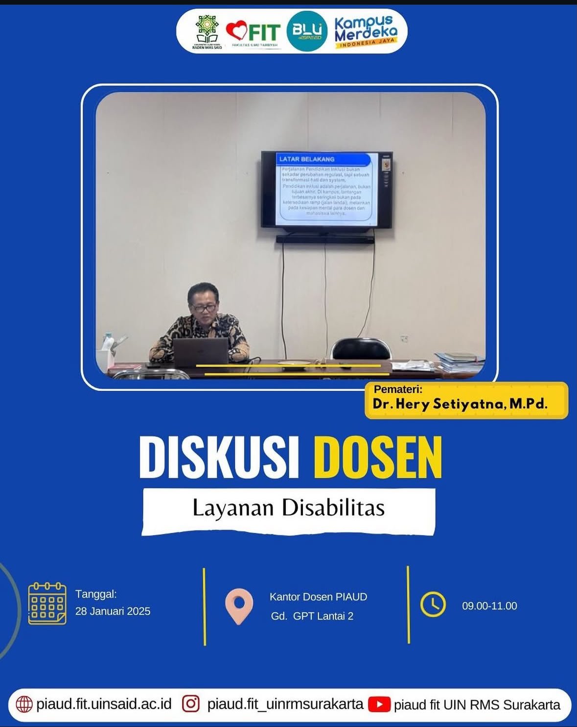 Diskusi Dosen PIAUD Bahas Penguatan Layanan Disabilitas dalam Pendidikan Anak Usia Dini